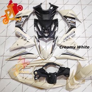 Honda RS 150 V1 V2 Cover Set Creamy White Nescafe Black 11- Ready Stock