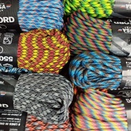 USA-Made Atwood 550 Paracord 30m Patterns Multi-Coloured 100ft