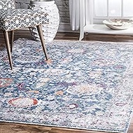nuLOOM Vintage Floral Area Rug, 5' 3" x 7' 7", Blue