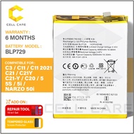 Battery Compatible For REALME C3/ C11/ C21 C21Y 2020 2021/ 5 5i 5S/NARZO 50I/10A/20A BLP729 (4880 mA
