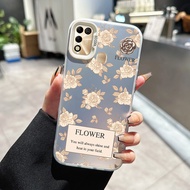 Case For Infinix Hot 9 Play 10 11 New Anti-Fall Modern Flower Transparent Mobile Phone