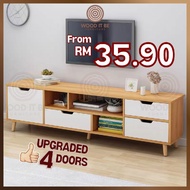 WOODitbe 4 Feet / 5 Feet TV cabinet Rak Tv console Almari Tv Media Storage Cabinet/Kabinet Tv
