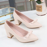 Giày cao gót 5 phân đính nơ xinh có big size 41 42 43 Ms 700