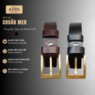 MEN'S STANDARD men's belt, grain cowhide belt DN03 AT95
