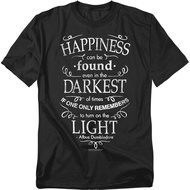 < Harry Potter > Shirt, Dumbledore Happiness Quotes T-Shirt, Round Neck Casual T-Shirt