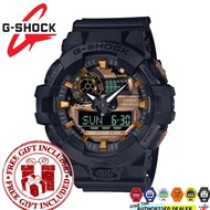 (READY STOCK) Official Marco Warranty CASIO G-SHOCK GA-700RC-1A Analog Digital Black Resin Strap Wat