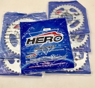 สเตอร์หลัง DREAM 428 ตรา HERO สำหรับHONDA DREAM เลือกฟันสเตอร์หลัง 34T,35T,36T,38T,42T,45T(ชุบแข็ง) (อ่านรายละเอียดก่อนซื้อ)อะไหล่มอร์เตอร์ไซค์