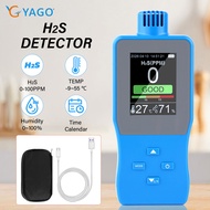 RCYAGO Gas Detector for NH3/SO2/CL2/CO/H2S/EX with LCD Display Sound Alarm USB Charge Farm Industry 