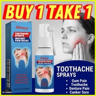 ∴ 【B1T1】Toothache Pain Relief Spray Dental Tooth Pain Relief Gum Inflammation Swelling Toothache