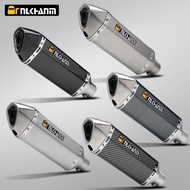 51mm Universal Motorcycle Akrapovic Muffler Exhaust Pipe Canister Ekzos Muffler Pipe For R3 R15 MT07