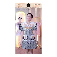 BLT Brand Black Dress With Cat Collar Size.S Hanging Sign