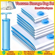 5PCS Travel Resealable Vacuum Sealer Bag With Elicit Pump Compressed Storage Bags Convenient Storage