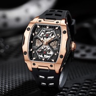 D-Ziner Jam Tangan Lelaki Men's Rubber Automatic Watch DZ-9087