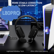 Attack Shark L80PRO 3‑in‑1 Gaming Headset Lightseed Wireless Tech 2.4G BT5.3 3.5mm Wired 20ms Ultra‑