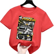 atasan kaos anak laki laki gambar bus mania kids panda lengan pendek Tshirt kids bus panda 1-12tahun