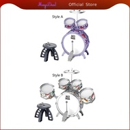 [MagiDeal] Bass Drum Kits Kids Jazz Drum Set Beginner Drum Set Early Learning Musical Instrument Toy