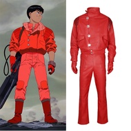 Takerlama Akira Jacket Shotaro Kaneda Adult Cosplay Coat Red Leather Jacket Pilot Racing   Suit