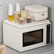 Kitchen Microwave Rack Pull-out Tray Household Anti-dust Cover Above Oven Waterproof Oil-proof Heat-