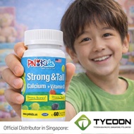 PNKids Strong & Tall Calcium + Vitamin D | 60S | Kids Vitamin Gummies