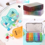 ZAIJIEEE Medicine Storage Box Plastic 7 Days AM PM Portable Medicine Dispenser