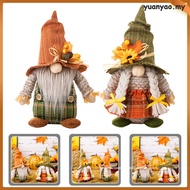 🏠 2pcs Home Thanksgiving Gnome Dolls Gnome Doll Ornaments Thanksgiving Stuffed Gnomes