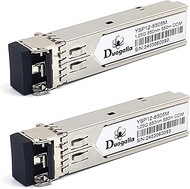 2-Pack Gigabit Multi-Mode SFP LC Module, 1.25G SFP MMF 850nm up to 550m (1804 ft)