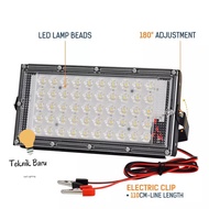Led Floodlight DC 12V 50W Battery - 50watt 12volt Motorcycle Car Cable Clamp Outdoor Fisherman Campi