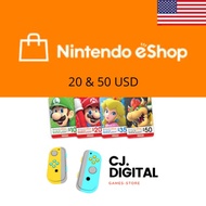 ✅US Nintendo Switch eShop  <Top Up Prepaid Card> ✅ - DIGITAL CODE  🏷 (20 & 50 USD)🏷