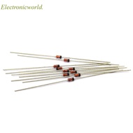 100pcs 1/2W Zener diode DO-35 BZX55C2.2V 2V2 2V4 2V7 3V3 3V6 3V9 4V3 4V7 5V1 5V6 6V2 6V8 7V5 8V2 9V1