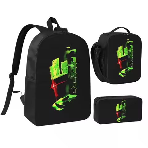 Forsaken 1x1x1x1 Headshot Backpack Student BookBag School Bag Shoulder Bags 3ps Insulated Lunch Bag