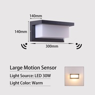 Outdoor Wall Light LED Motion Sensor Wall Lamp Decoration Light Waterproof Wall Sconce Lights