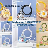 Cute Cartoon Set Charger Case For Realme 18W 33W 45W 30W For oppo 65W Reno5 Pro Reno 5 Charger Prote