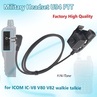 Headset Adapter Push to talk for ICOM IC-V8 V80 V82 Two Way Radio Standard 7.1mm Plug High Strength 