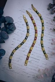 Joan Rivers 三色琺瑯手鍊套組—美國古董首飾 Vintage Jewelry