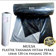 plastik Mulsa tanaman Hitam Perak 250 meter plastik tanaman