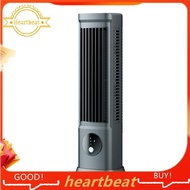 [Hot-Sale] Desktop Bladeless Fan Silent Table Tower Fan Portable Air Conditioner USB Rechargeable 3 Speeds (Black)