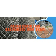 PAGAR CHAIN LINK GALVANIZED IRON 15meter (5Kaki x 15meter)