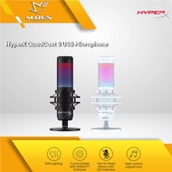 HyperX Quadcast S USB Condenser Gaming Microphone Black, White , RGB Lightning , Ngenuity Software , Tap-To-Mute Sensor