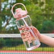 水瓶 botol air tahan sejuk tumbler tahan sejuk Influencer Super Large Capacity Water Cup Female 1500ml