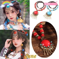 JUNE1 Bohemian Necklace, Vintage Gifts Bohemian Pendant Necklace, Fashion Alloy Jewellery Turquoise 