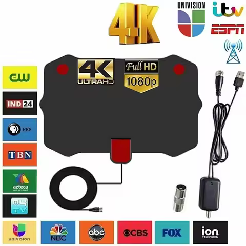 5000 Miles HD 4K 1080P Protable Indoor Digital TV Antenna Booster HDTV Antena DVB-T DVB-T2 Cable TV