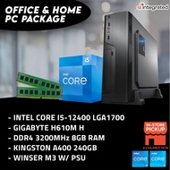 Office & Home Intel 12th Gen PC Package (Intel i3-12100 / Intel i5-12400) with Slim Casing