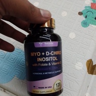 MYO + D-CHIRO INOSITOL WITH FOLATE & VITAMIN D MADE IN USA 120CAPSULES 07/2027