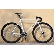 Fixed Gear TSUNAMI All White Lightest Competition Grade Super Racing Road Bike Lightweight quality fixed gear