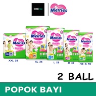 Merries Skin 2 BallGood Size NB - XXL Baby PantsPopok Merries Diapers Merries Pants