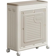 Folding Large Storage Box With Flip Lid And Wheels, Home Closet Organiser Plastic Storage Bin, Cloth