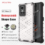 Realme GT Neo 3 3T Honeycomb Dissipation Casing Hard Transparent Phone Case Cover