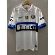 09-10 Inter Milan J.ZANETTI ETO'O MILITO Top Quality Away Retro Football Jersey custom T-shirt SNEIJ
