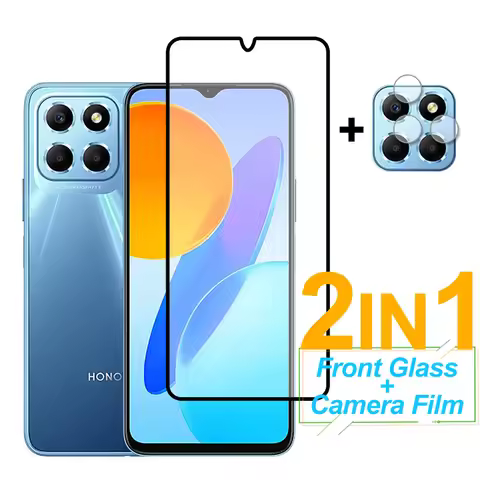 Full Cover Screen Protector For Honor X6S X8a X7a X6 X8 X5 Tempered Glass Camera Lens Film Huawei No