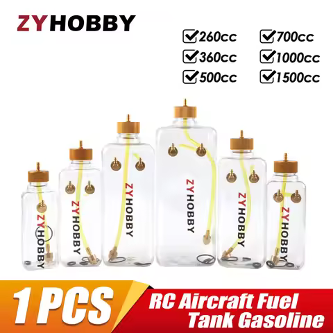 Model Airplane Fuel Tank RC Aircraft Gas/Petrol Nitro Transparent Tanks 260ML 360ML 500ML 700ML 1000